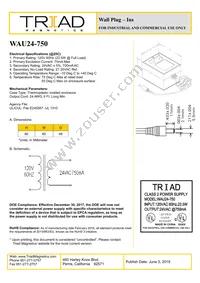WAU24-750 Datasheet Cover