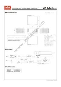 WDR-240-48 Datasheet Page 2