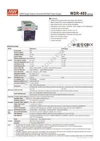 WDR-480-48 Datasheet Cover