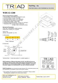 WDU12-1200 Datasheet Cover