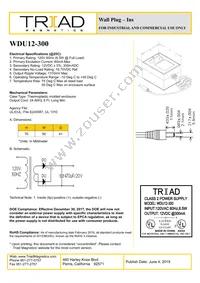 WDU12-300 Datasheet Cover