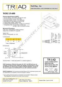 WDU15-600 Cover