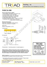 WDU24-300 Datasheet Cover