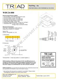 WDU24-800 Datasheet Cover