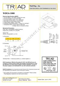 WDU6-1000 Datasheet Cover