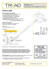 WDU6-1200 Datasheet Cover