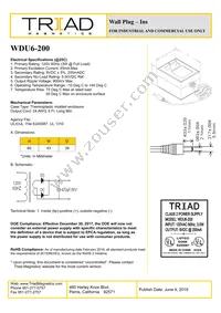 WDU6-200 Datasheet Cover