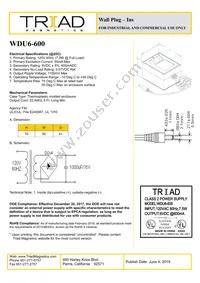 WDU6-600 Datasheet Cover