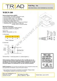 WDU9-100 Datasheet Cover