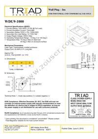 WDU9-1000 Datasheet Cover