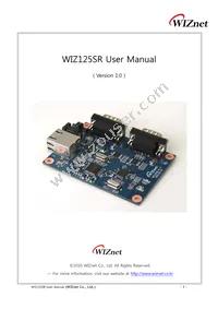 WIZ125SR Datasheet Cover