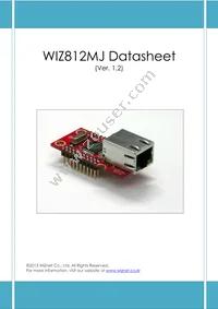 WIZ812MJ Datasheet Cover