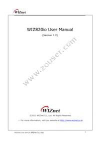 WIZ820IO Datasheet Cover