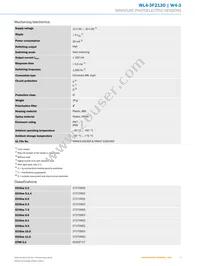 WL4-3F2130 Datasheet Page 3