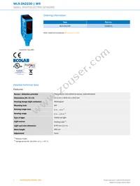 WL9-3N2230 Datasheet Page 2