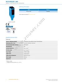 WL9-3P2230 Datasheet Page 2