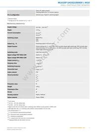 WLA16P-1H162100A00 Datasheet Page 3