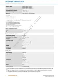 WLA16P-1H162100A00 Datasheet Page 4