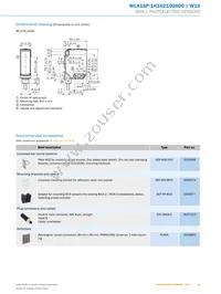 WLA16P-1H162100A00 Datasheet Page 11