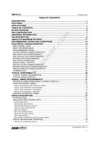 WM1811AECS/R Datasheet Page 2