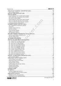 WM1811AECS/R Datasheet Page 3