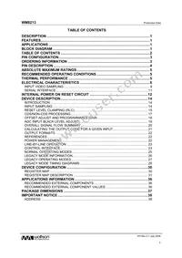 WM8213SCDS/RV Datasheet Page 2