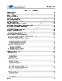 WM8281ECS/R Datasheet Page 3