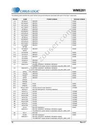 WM8281ECS/R Datasheet Page 12