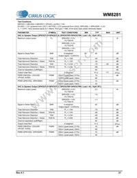 WM8281ECS/R Datasheet Page 21