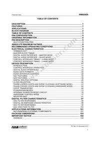 WM8580AGEFT/RV Datasheet Page 3