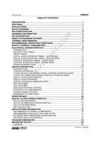 WM8594SEFT/V Datasheet Page 3