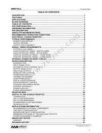 WM8750CJLGEFL/R Datasheet Page 2