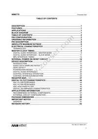 WM8770SIFT/RV Datasheet Page 2