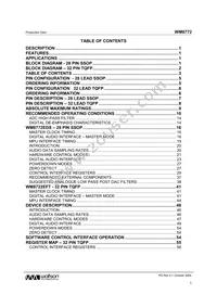 WM8772SEDS/RV Datasheet Page 3