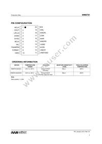 WM8781GEDS/RV Datasheet Page 3