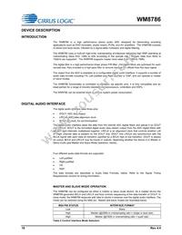 WM8786GEDS/V Datasheet Page 18