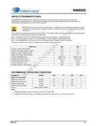 WM8850GEFL/V Datasheet Page 11