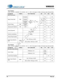 WM8850GEFL/V Datasheet Page 16