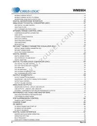 WM8904CGEFL/RV Datasheet Page 4
