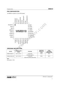 WM8918CGEFL/V Datasheet Page 7