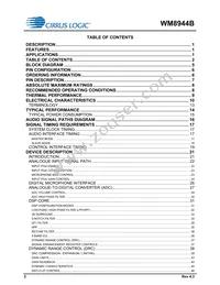 WM8944BECS/R Datasheet Page 2