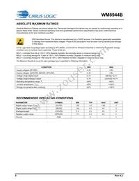 WM8944BECS/R Datasheet Page 8