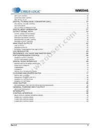 WM8946ECS/R Datasheet Page 3