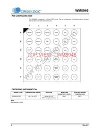 WM8946ECS/R Datasheet Page 6