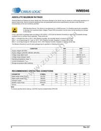 WM8946ECS/R Datasheet Page 8