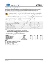 WM8950CGEFL/RV Datasheet Page 5