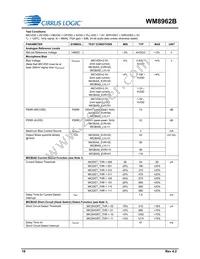 WM8962BECSN/R Datasheet Page 18