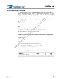 WM8962BECSN/R Datasheet Page 21