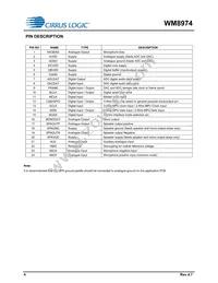 WM8974CGEFL/RV Datasheet Page 4