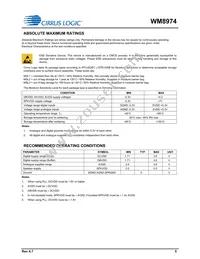 WM8974CGEFL/RV Datasheet Page 5